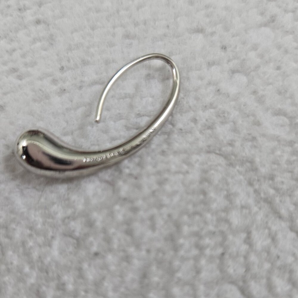 Tiffany & Co Elsa Peretti teardrop sterling silver earrings - Picture 5 of 5